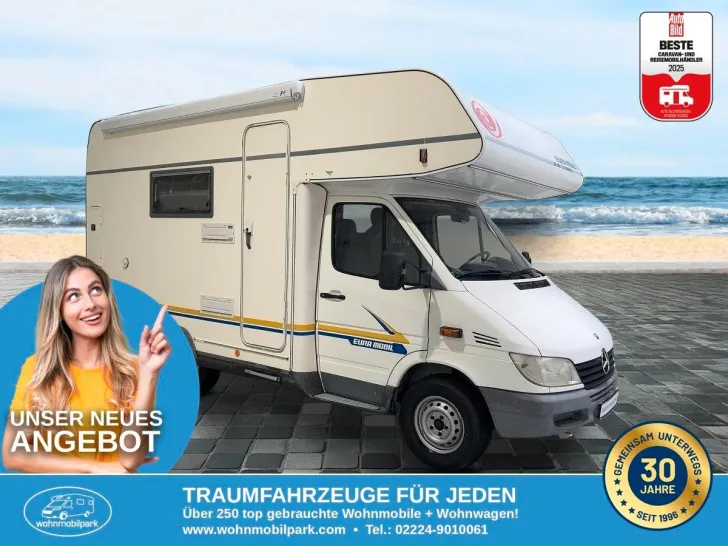 Fahrzeugbild Eura Mobil S 576 MS/Solar/Markise/dop.Boden/Mercedes 2,2l #2
