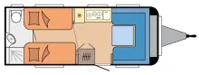 Grundriss Tag Hobby Excellent 540 WLU sehr gut gepflegt - sehr gute