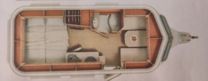Grundriss Tag Hymer Eriba Touring 530 GT Gut gepflegt