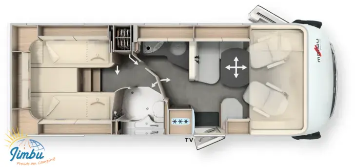 Grundriss Tag Malibu I 460 KB-LE comfort 4.2t