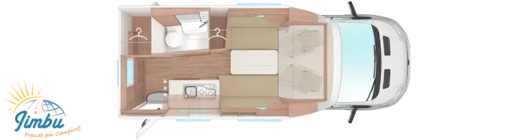 Grundriss Tag Weinsberg X-CURSION VAN 500 LT EDITION [PEPPER]