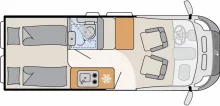 Grundriss Tag Dethleffs Globetrail Active 600 ES Fiat Limitierte Edition