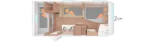 Grundriss Nacht Weinsberg CaraOne 500 FDK