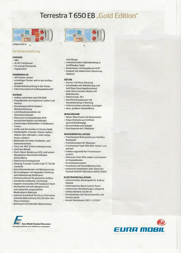 Fahrzeugbild Eura Mobil Terrestra T 650 EB gut gepflegt, wenig Kilometer #6