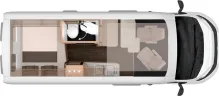 Grundriss Tag Knaus BoxLife PLATINUM SELECTION 600 DQ Modell 2027