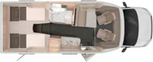 Grundriss Tag Knaus Van TI PLUS 650 MEG