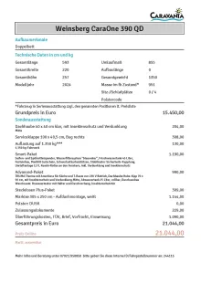 Fahrzeugbild Weinsberg CaraOne 390 QD inkl. Markise #11