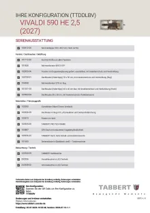 Fahrzeugbild Tabbert Vivaldi 590 HE 2.5 Zuladung über 800 kg #10