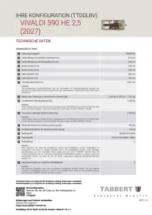 Fahrzeugbild Tabbert Vivaldi 590 HE 2.5 Zuladung über 800 kg #13