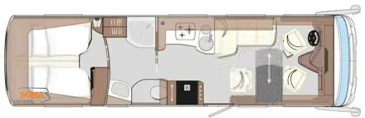 Grundriss Tag Concorde Liner 945 LSI MB Atego