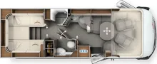 Grundriss Tag Carthago chic c-line I 4.9 LE L Mercedes