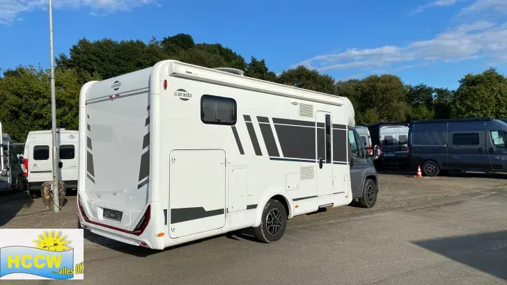 Schräg Hinten Carado T 447 TV + SAT /ohne Hubbett