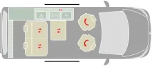 Grundriss Tag VanTourer Urban COMFORT