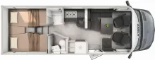 Grundriss Tag Hymer B-Klasse ML T 780 Neues Modell in grau !