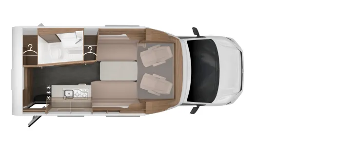 Grundriss Tag Knaus Tourer VAN 500 LT VANSATION | Tageszulassung!