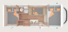 Grundriss Nacht Weinsberg CaraHome 650 DG