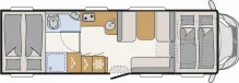 Grundriss Tag Dethleffs XL A 7872-2 Family