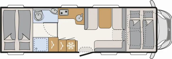 Grundriss Tag Dethleffs XL A 7872-2 Family