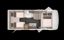 Grundriss Nacht Knaus L!VE I 650 MEG