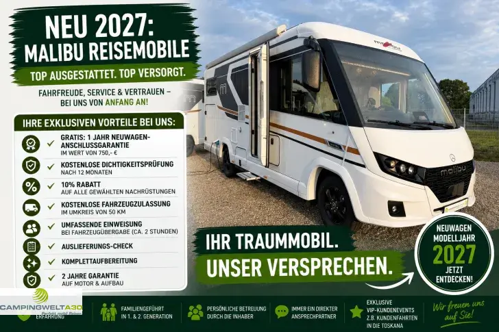 Fahrzeugbild Malibu I 450 RB-LE comfort 4.2 t MB+2027+TV+MARKISE+ #1