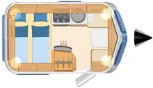 Grundriss Tag Hymer Eriba Eriba Touring Familia 310