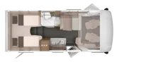 Grundriss Tag Knaus L!VE I 650 MEG 180 PS, Lithiumbatterie LIVE