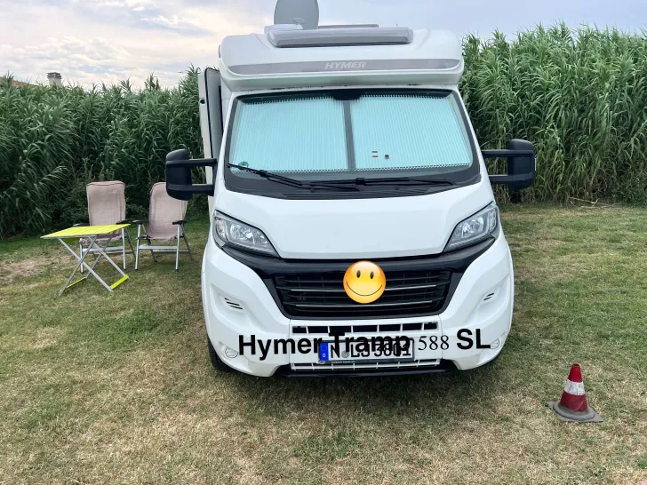 Grundriss Tag Hymer Tramp SL 588 Autark, AHK