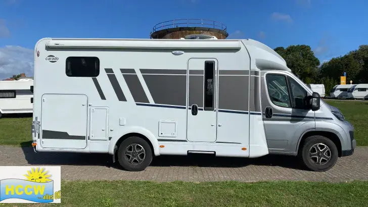Seitlich Carado T 328 pro+ Hubbett + Automatik