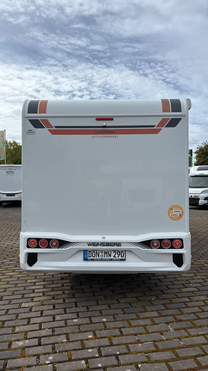Frontal Hinten Weinsberg CaraCompact EDITION PEPPER 600 MEG