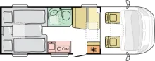 Grundriss Nacht Adria Compact Supreme SL - ab Euro 103.020,--