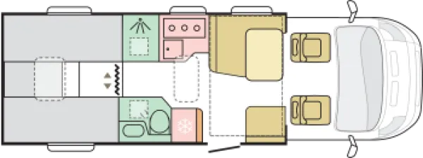 Tagesgrundriss Adria Matrix Supreme 670 SL Tagesgrundriss Adria Matrix Supreme 670 SL