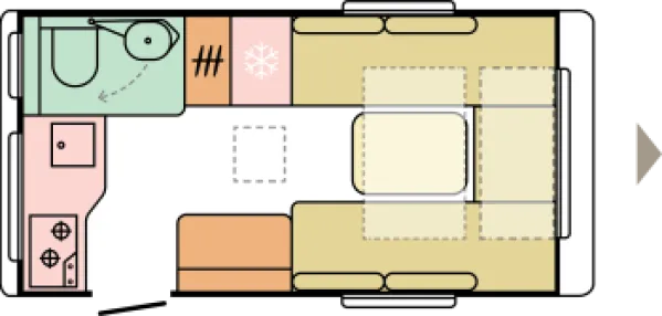 Tagesgrundriss Adria Action 391 LH