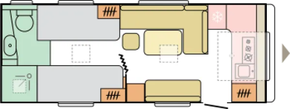 Tagesgrundriss Adria Adora 613 HT
