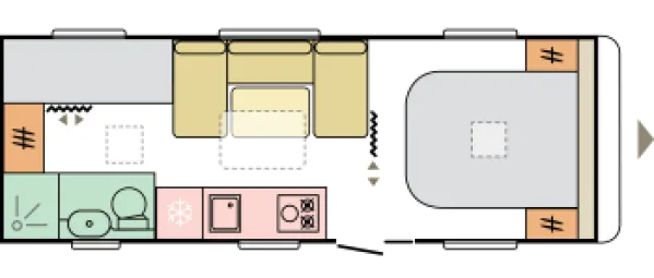 Tagesgrundriss Adria Alpina 663 PT