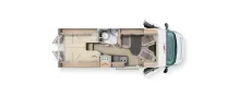 Grundriss Tag Malibu Van Comfort 640 LE charming coupé