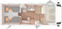 Grundriss Tag Weinsberg CaraCore 700 MEG TOP Ausstattung LP 122.167 