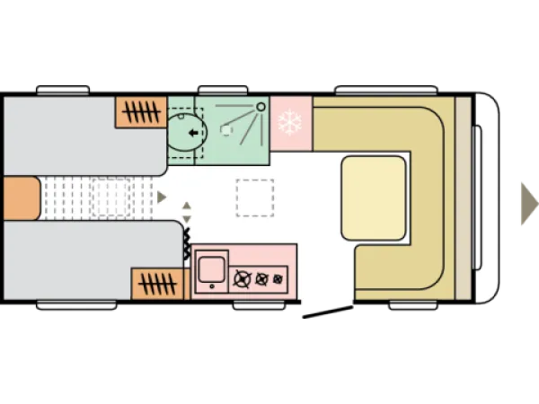 Tagesgrundriss Adria Altea 502 UL