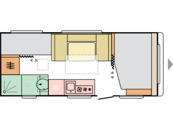 Tagesgrundriss Adria Altea 552 PK
