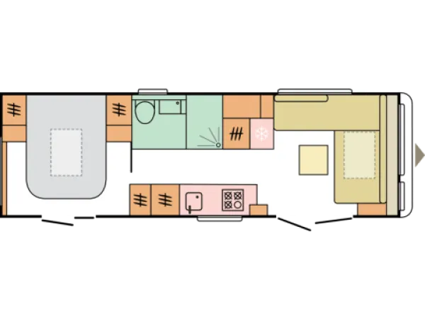 Tagesgrundriss Adria Astella 754 DP Tagesgrundriss Adria Astella 754 DP