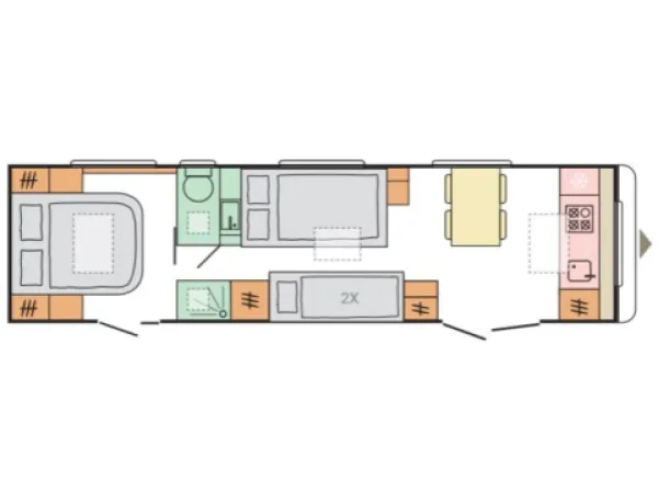 Nachtgrundriss Adria Astella 904 HP