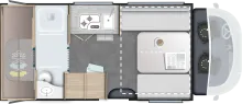 Grundriss Tag Chausson X 640 Exclusive Line Neu bei uns, sofort verfügbar