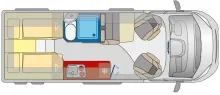 Grundriss Tag Pössl Trenta 640 Citroen