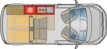 Grundriss Tag Pössl Campster Citroen *Vorlauf 2026*