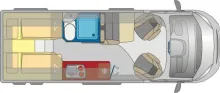 Grundriss Tag Pössl Trenta 640 Fiat 140 PS