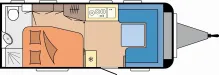 Grundriss Tag Hobby Excellent 540 WFU - stark reduziert