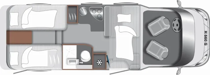 Grundriss Tag LMC Tourer Lift H 660 G /Sie sparen 13.535 Euro!