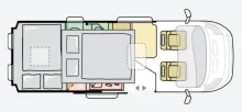 Grundriss Nacht Adria Twin Select 600 SPB PopTop- ab Euro 87.450,--