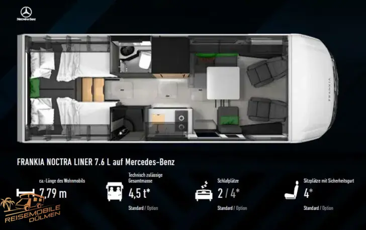 Fahrzeugbild Frankia Noctra Liner 7.6 L Mercedes-Benz #5