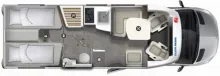 Grundriss Tag Eura Mobil Profila T PT 726 EB 170PS/Autom/Markise/4,5t/Fahrassistenz-Paket/Mondial-Plus-Paket