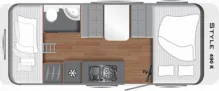 Grundriss Tag LMC Style 490 K /Mod.23/Etagenbett